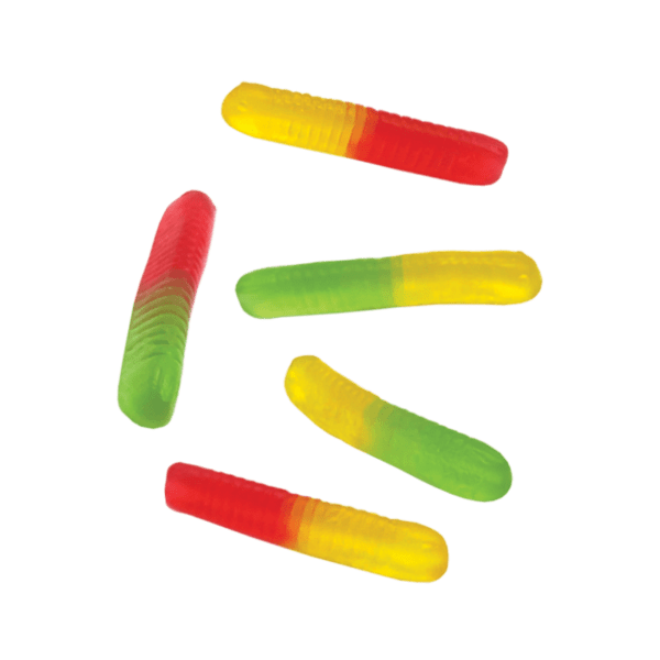 Paquete individual de Gummy Gusanos con sabores frutales