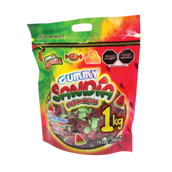 Gomitas individuales de Gummy Sandías Rebanaditas