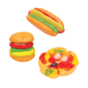 Gomitas individuales de Gummy Surtido con formas divertidas