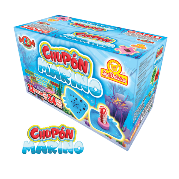 Caja de Chupón Marino con 12 displays