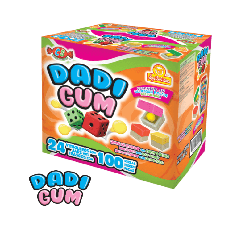 Empaque de 24 vitroleros de Dadi Gum