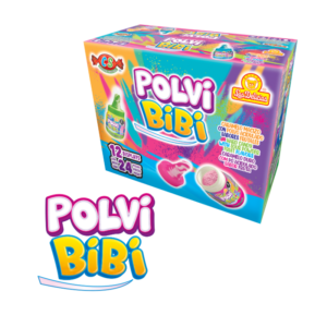 Caja de Polvi Bibi con varios sabores