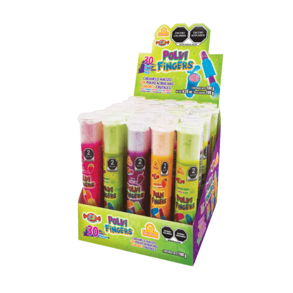 Display de Polvi Fingers en tienda.