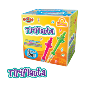 Caja de Tiriflauta con 18 displays de 20 piezas cada uno.