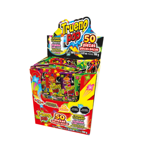 Display de Trueno Pop con bolsitas individuales