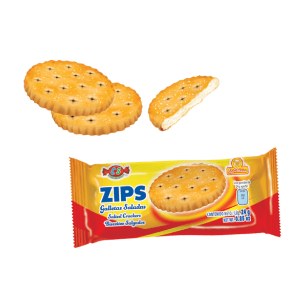 Paquete individual de galletas saladas Zips