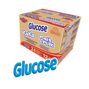 Caja de galletas Glucose con sabor a malta y leche