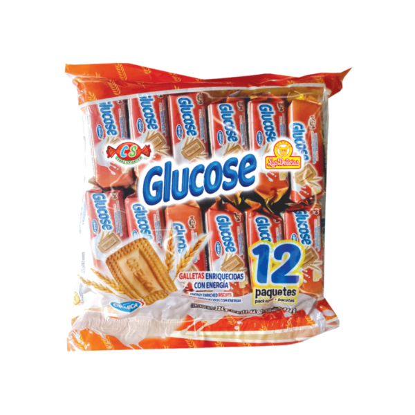 Paquete de galletas Glucose con sabor a malta y leche