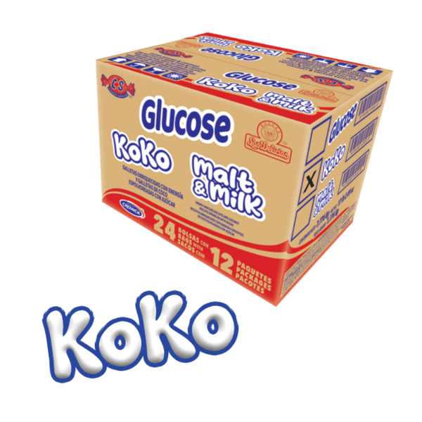 Caja de galletas Koko con empaque sellado y diseño atractivo