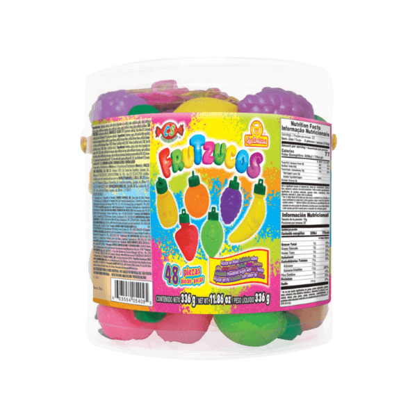 Vitrolero Frutzucos con 48 frutitas ácidas