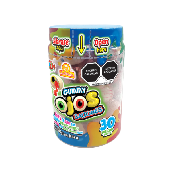 Tarro display de Gummy Ojos Saltones