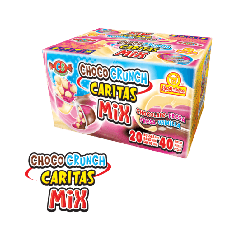 Caja mayorista de Choco Crunch Caritas Mix