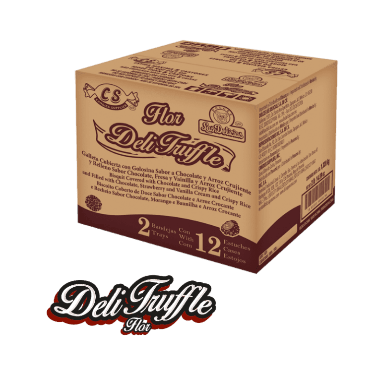 Caja mayorista de Deli Truffle Flor con 12 estuches