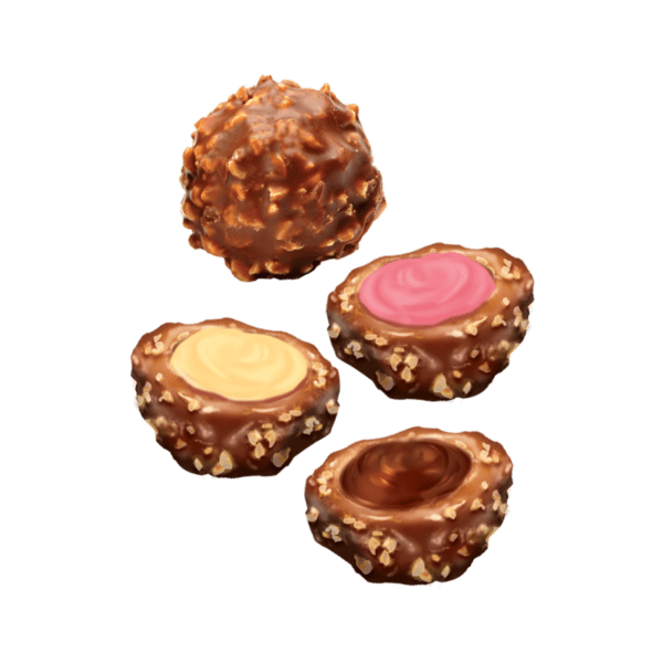 Trufas Deli Truffle Flor rellenas y decoradas