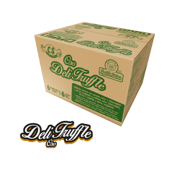 Caja de Deli Truffle Oso con 6 bandejas y 6 estuches