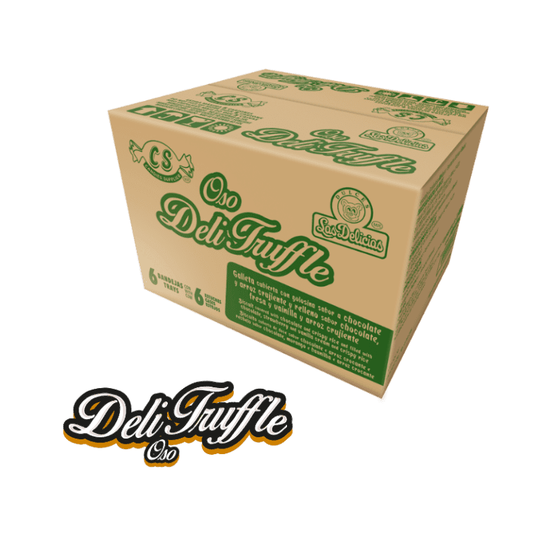 Caja de Deli Truffle Oso con 6 bandejas y 6 estuches