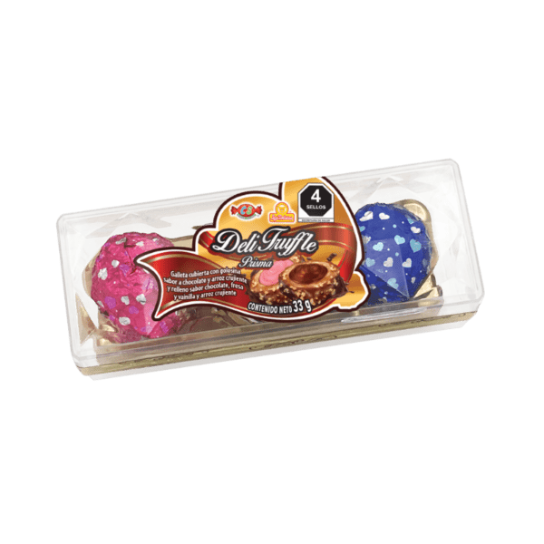 Estuche prisma Deli Truffle con 3 trufas