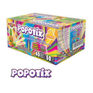 Caja Popotix polvo acidulado sabor frutas