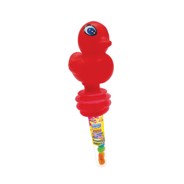 Unidad individual de Animals Candy Pato con figura de patito rojo