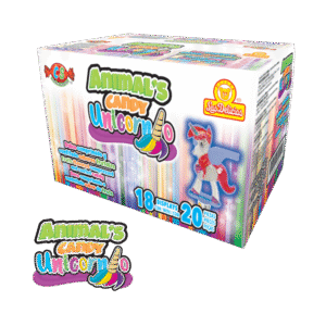 Caja de Animals Candy Unicornio con 18 displays