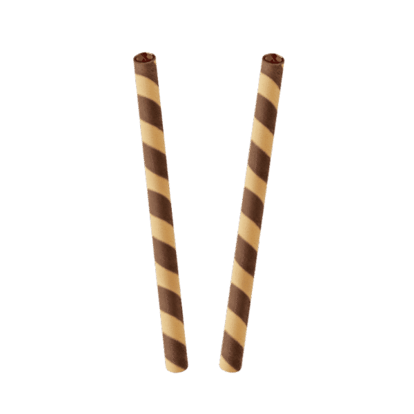 Barquillos individuales sabor chocolate