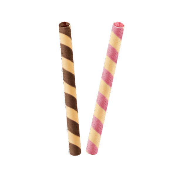 Barquillos individuales Wafer Stick Twin Fresa y Chocolate