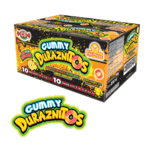 Caja de Gummy Duraznitos con 10 bolsas de 1 kg sabor durazno