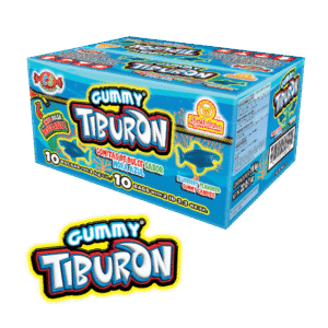 Caja de Gummy Tiburón con 10 bolsas de 1 kg