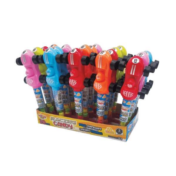 Display de Racing Candy con 20 unidades en forma de autos