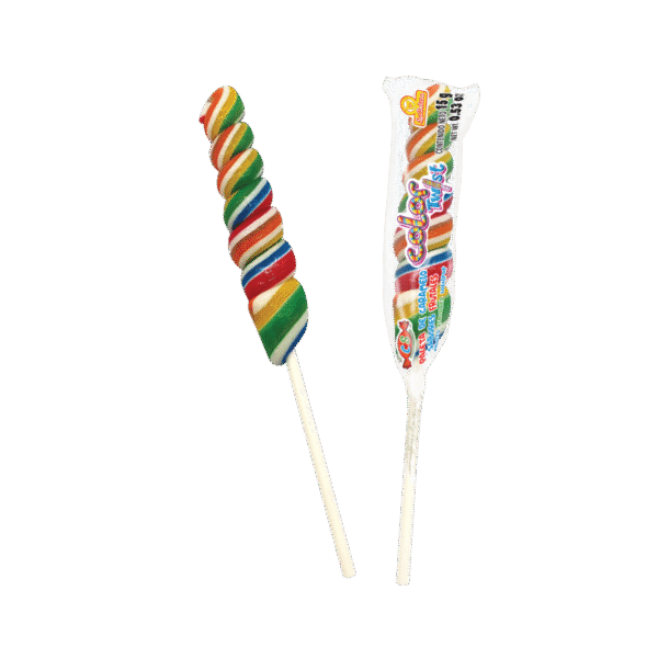Paletas Color Twist individuales de caramelo en espiral
