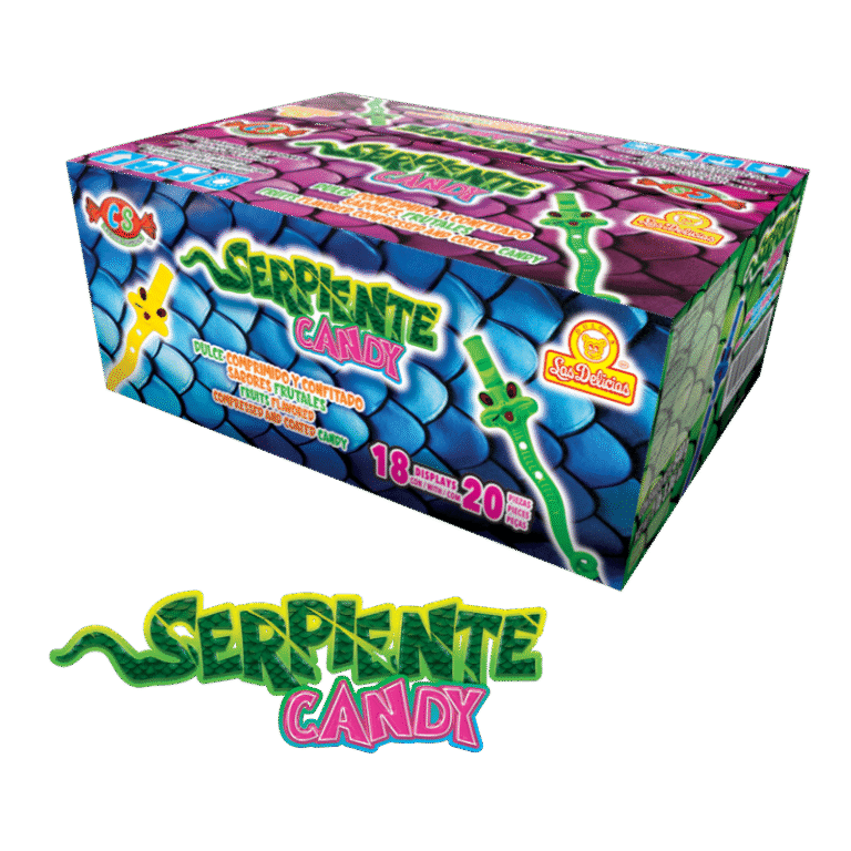 Caja mayorista de Serpiente Candy con 18 displays de 20 piezas