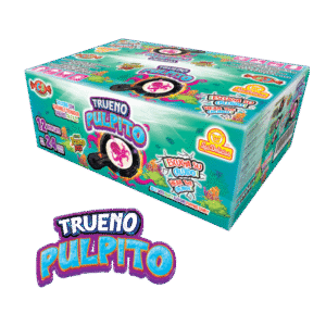 Caja mayorista de Trueno Pulpito con 12 displays de 24 piezas