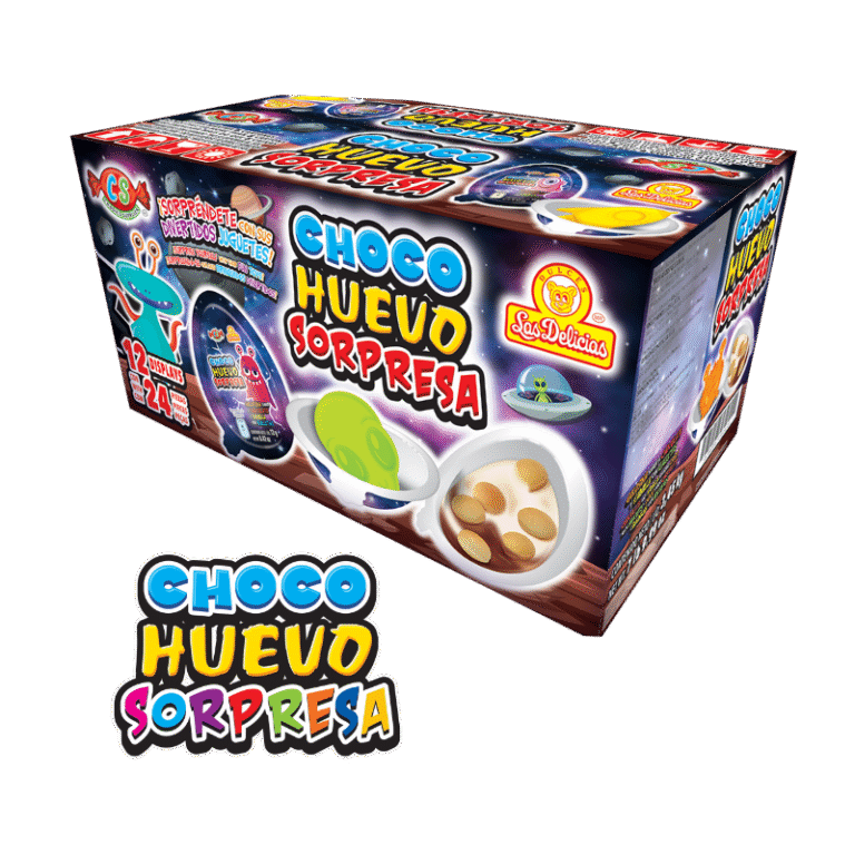 Caja de Choco Huevo Sorpresa Alien con 24 piezas