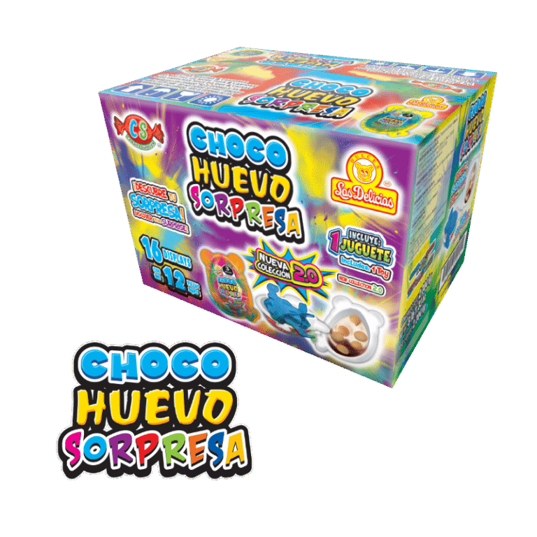 Choco Huevo Sorpresa Sicodelico Display 12