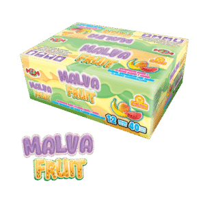 Caja de Malva Fruit con 12 bolsas de 40 malvaviscos